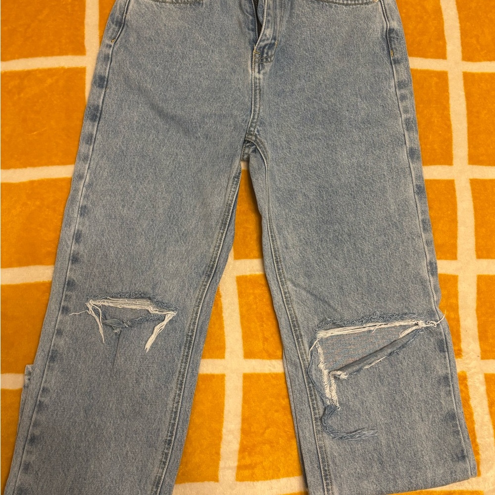 Princess Polly Light Blue Boyfriend Jeans